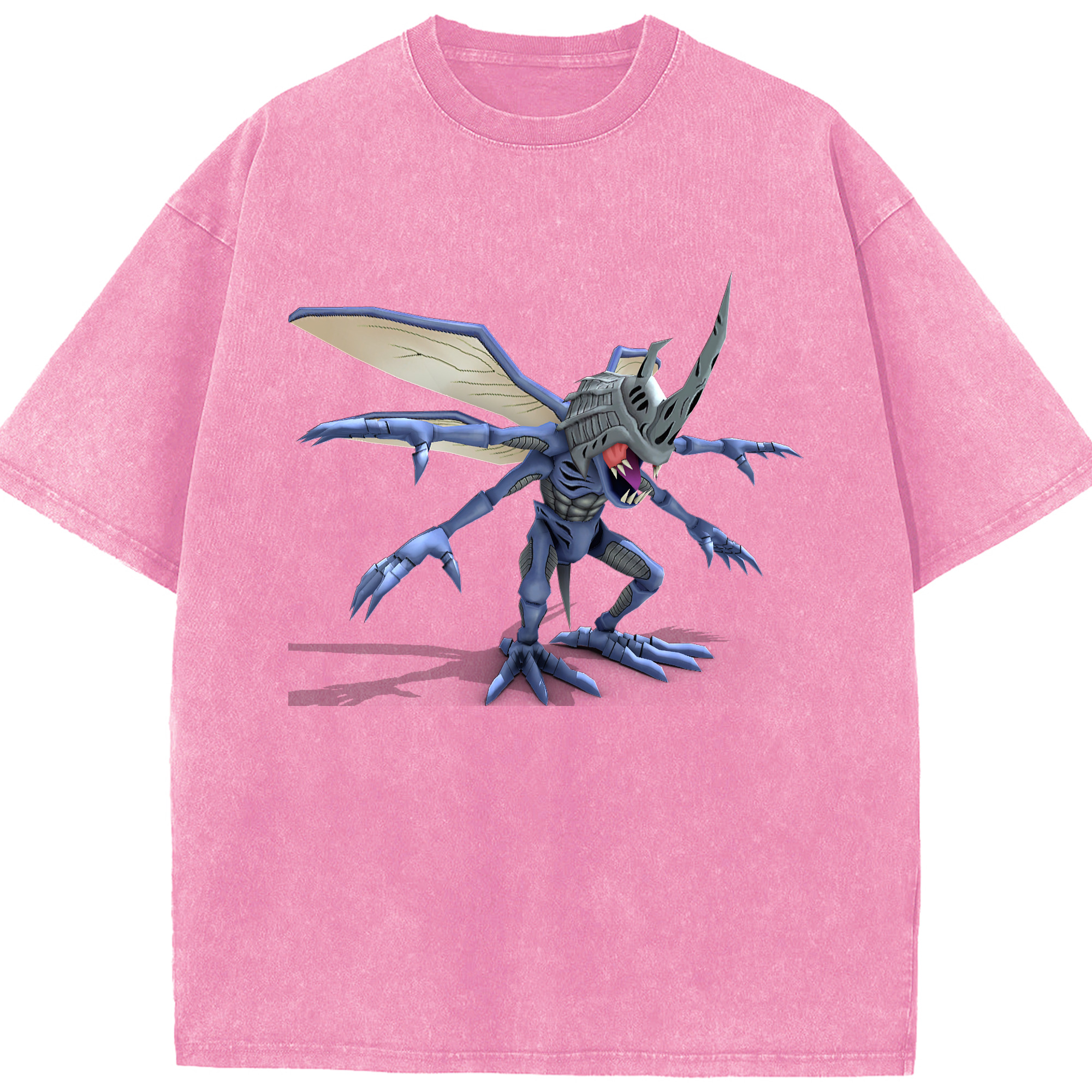 （画像用） Digimon デジタルモンスター/デジモン 綿100% ヴィンテージ風 半袖Tシャツ（フロントプリント）